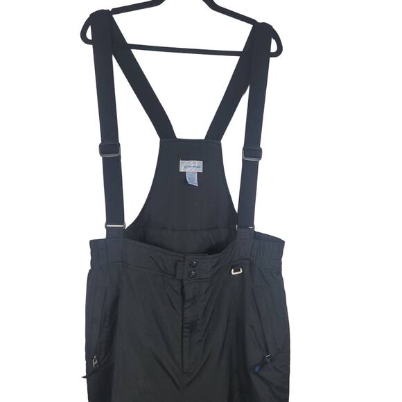 Slalom Black Ski Snowboarding Adjustable Bibs Mens  XXL *READ - Picture 4 of 5